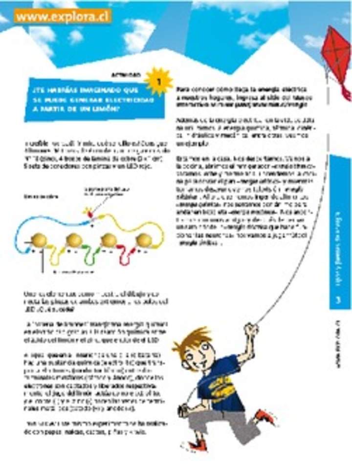 Generando electricidad con limón Generando electricidad con limón