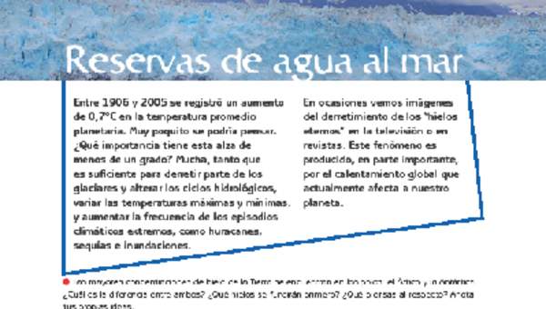 Reservas de agua Reservas de agua
