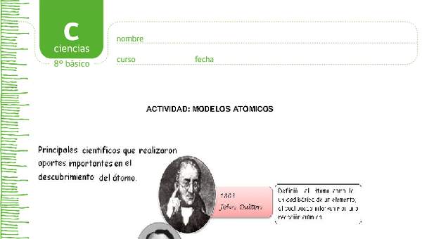 Modelos atómicos Modelos atómicos