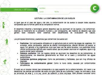Contaminación de los suelos Contaminación de los suelos