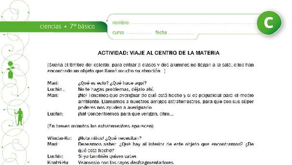 Viaje al centro de la materia Viaje al centro de la materia