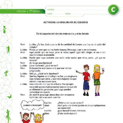 Basura en el colegio Basura en el colegio