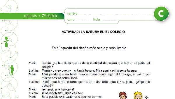 Basura en el colegio Basura en el colegio