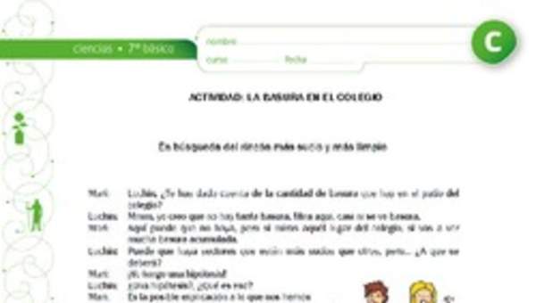 Basura en el colegio Basura en el colegio