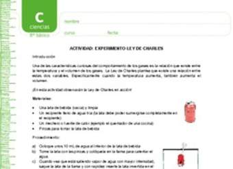 Experimento ley de Charles Experimento ley de Charles