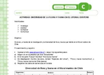 Diversidad de la flora y fauna en el litoral costero Diversidad de la flora y fauna en el litoral costero