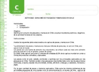 Consumo de pescados y mariscos en chile Consumo de pescados y mariscos en chile