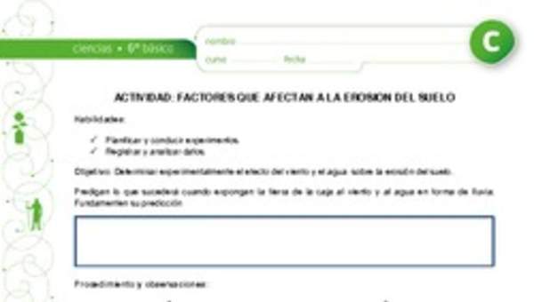 Factores que afectan erosión del suelo Factores que afectan erosión del suelo