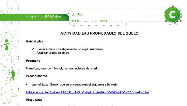 Propiedades del suelo Propiedades del suelo