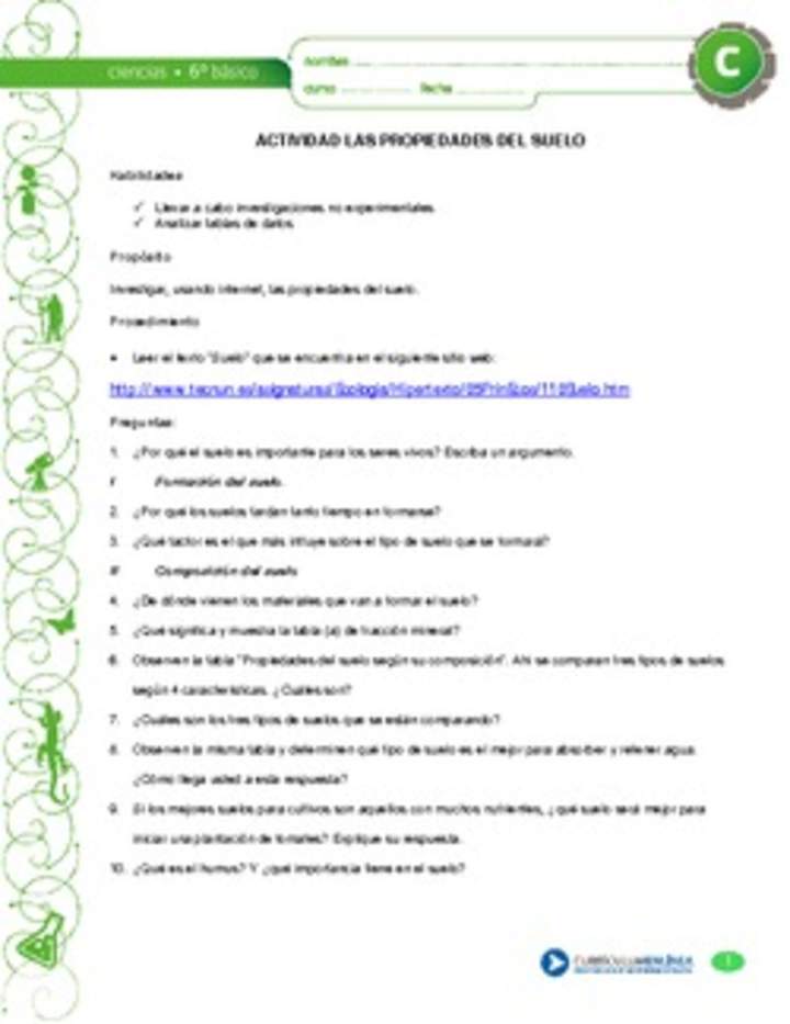 Propiedades del suelo Propiedades del suelo