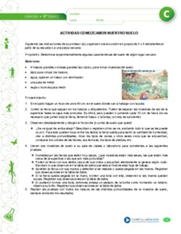 Conozcamos nuestro suelo Conozcamos nuestro suelo