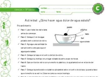 Como hacer agua dulce de agua salada Como hacer agua dulce de agua salada