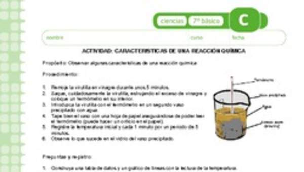 Características de una reacción química Características de una reacción química