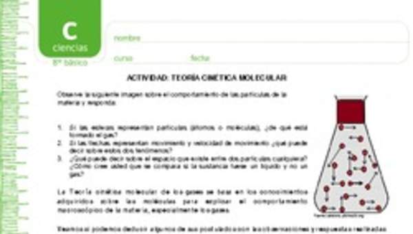 Teoría cinética molecular Teoría cinética molecular