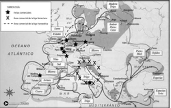 Rutas comerciales baja Edad Media Rutas comerciales baja Edad Media