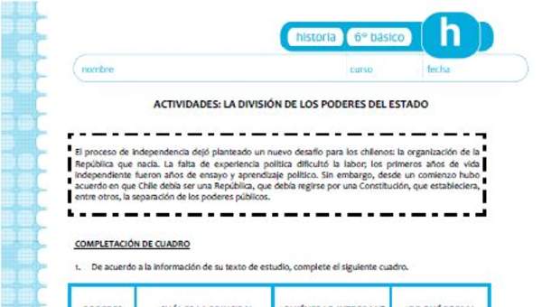 La división de los poderes del Estado La división de los poderes del Estado