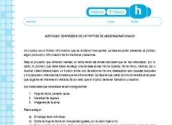 Tríptico zonas naturales Tríptico zonas naturales