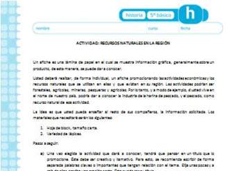 Afiche recursos naturales Afiche recursos naturales