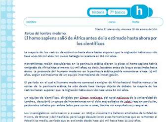 Expansión del Homo Sapiens Expansión del Homo Sapiens