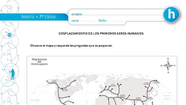 Desplazamiento de los primeros seres humanos Desplazamiento de los primeros seres humanos