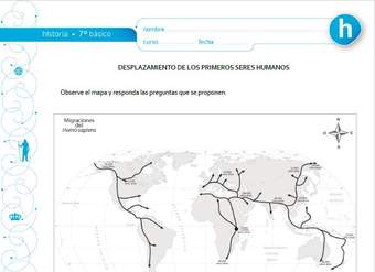 Desplazamiento de los primeros seres humanos Desplazamiento de los primeros seres humanos