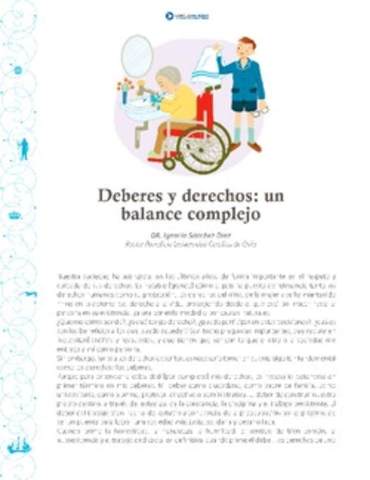 Derechos y deberes: un balance complejo Derechos y deberes: un balance complejo