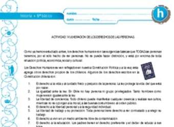 Vulneración de los derechos humanos Vulneración de los derechos humanos