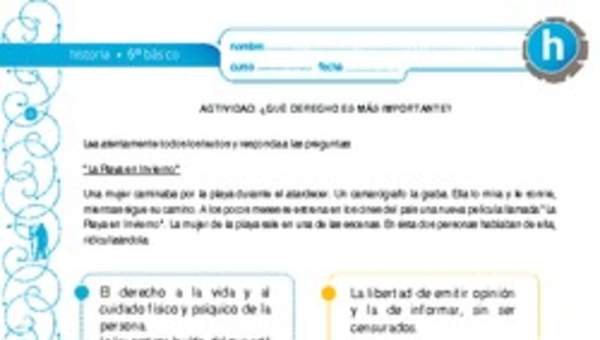 ¿Qué derecho es más importante? ¿Qué derecho es más importante?
