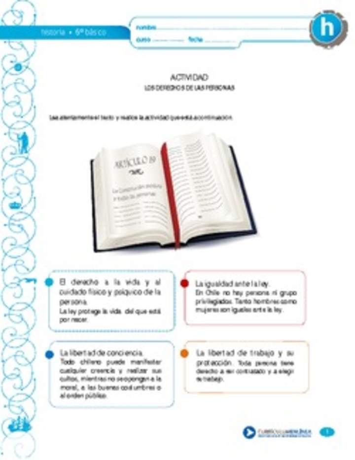 Los derechos de las personas Los derechos de las personas