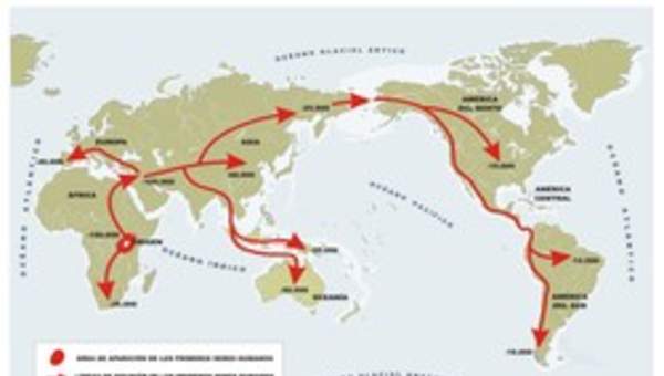 Mapa difusión ser humano Mapa difusión ser humano