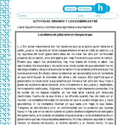 Erasmo y los gobernantes Erasmo y los gobernantes