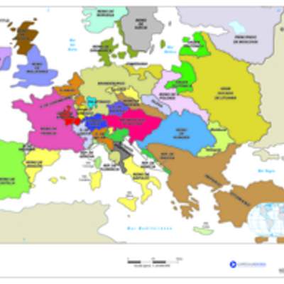 Mapa Europa en la Época Moderna Mapa Europa en la Época Moderna