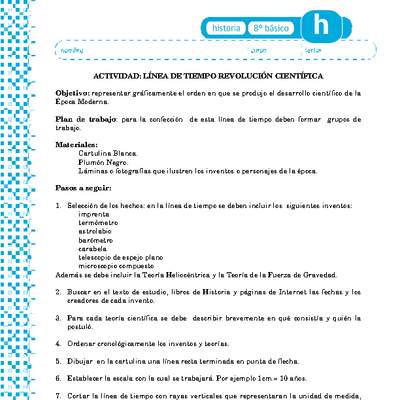Línea tiempo Revolución Científica Línea tiempo Revolución Científica