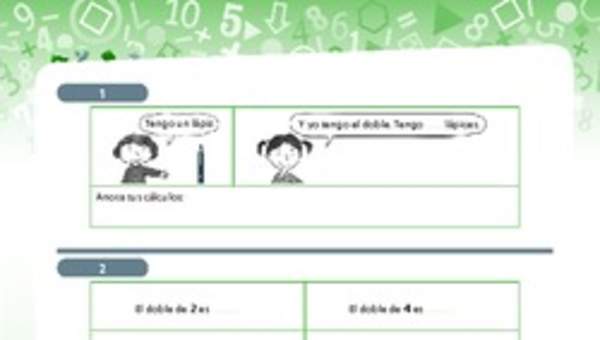Actividades de adición, doble de una cifra Actividades de adición, doble de una cifra