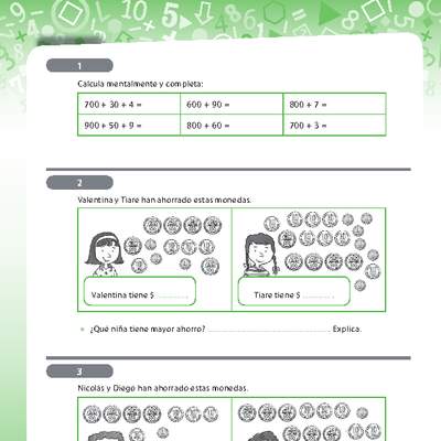 Resolución de problemas que involucra comparación de números 2 Resolución de problemas que involucra comparación de números 2