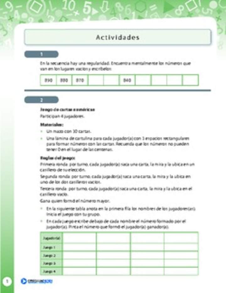 Números y operaciones 13 Números y operaciones 13