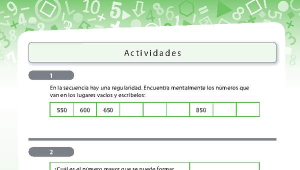 Formando números de tres dígitos con tarjetas Formando números de tres dígitos con tarjetas