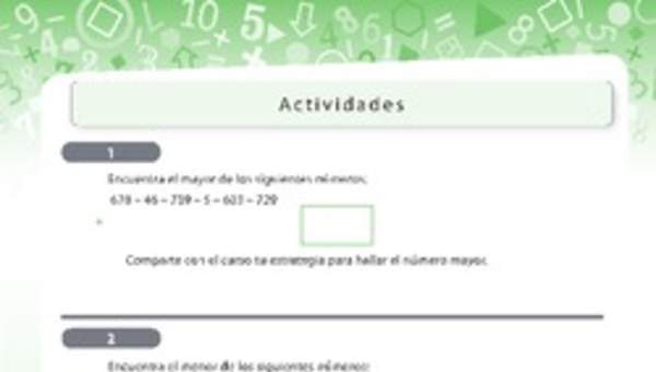 Estrategias para ordenar números Estrategias para ordenar números