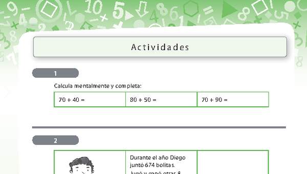 Resolución de problemas que involucra adición de números naturales de tres dígitos 4