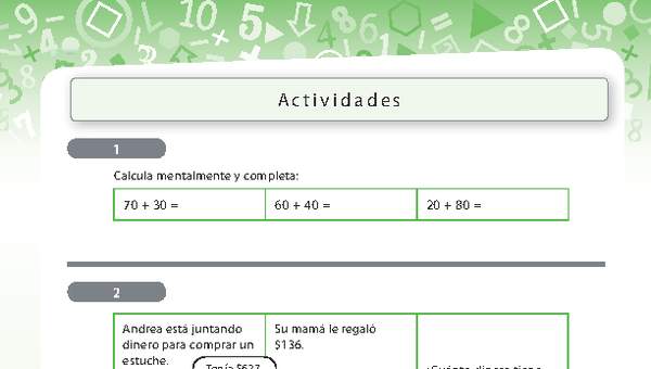 Resolución de problemas que involucra adición de números naturales Resolución de problemas que involucra adición de números naturales