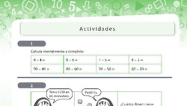 Resolución de problemas que involucra sustracción de números naturales de tres dígitos 2 Resolución de problemas que involucra sustracción de números naturales de tres dígitos 2