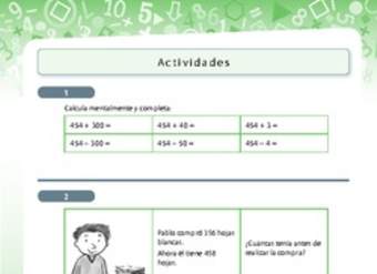Resolución de problemas que involucra adición y sustracción de números naturales de tres dígitos 3 Resolución de problemas que involucra adición y sustracción de números naturales de tres dígitos 3