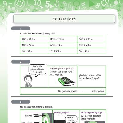 Resolución de problemas que involucra adición de números naturales de tres dígitos 3 Resolución de problemas que involucra adición de números naturales de tres dígitos 3