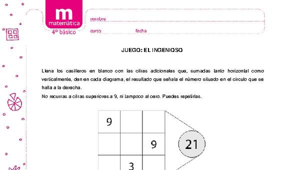 Juego: el ingenioso Juego: el ingenioso