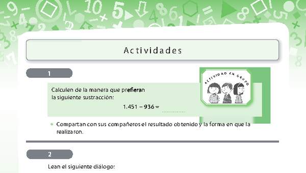 Números y operaciones 4 Números y operaciones 4