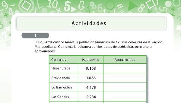 Números y operaciones 5 Números y operaciones 5