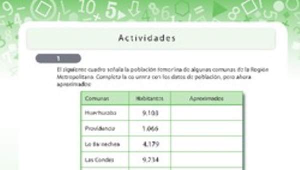 Números y operaciones 5 Números y operaciones 5