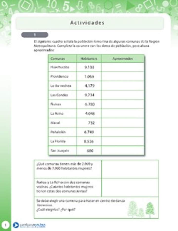 Números y operaciones 5 Números y operaciones 5