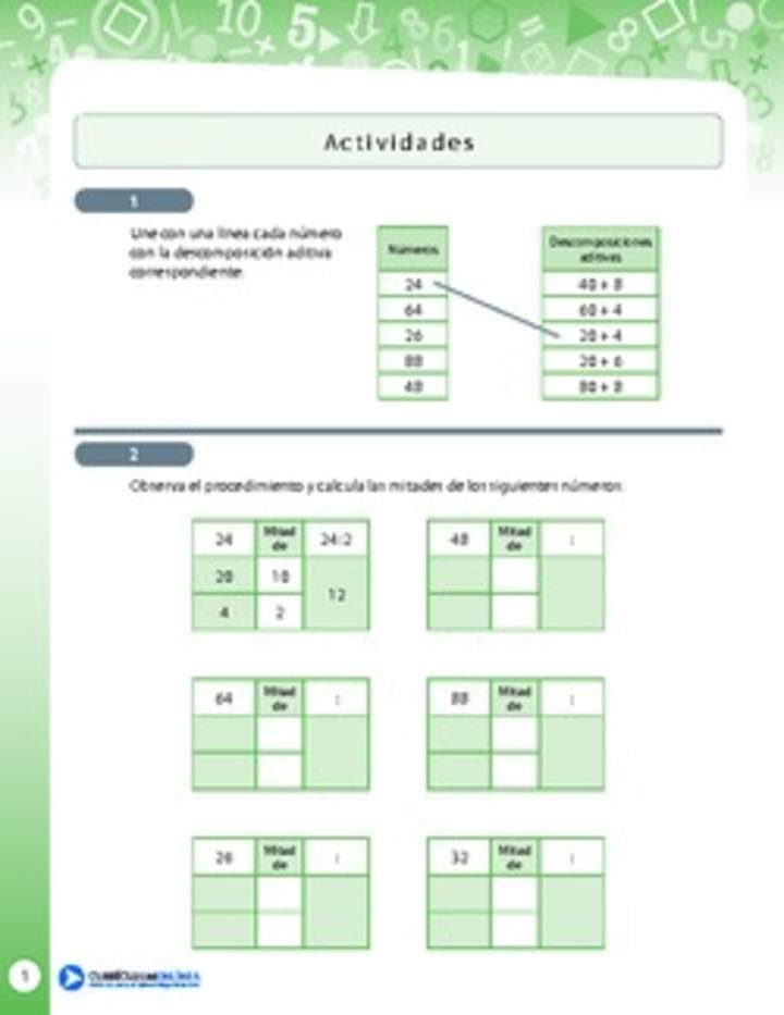 Cálculo mental 15 Cálculo mental 15