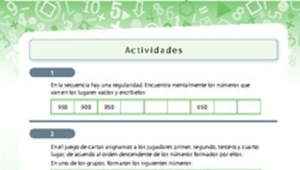 Números y operaciones 1 Números y operaciones 1